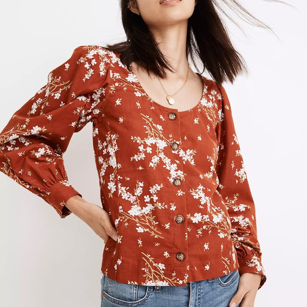 Madewell Button-front top